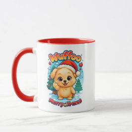 Wuffoo Starssie God Jul Kawaii 3D Högtid Mugg