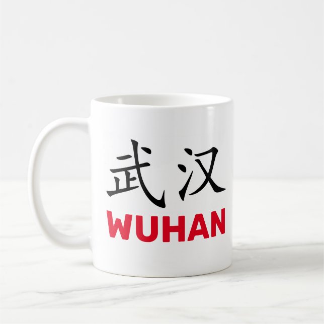 Wuhan, China Kaffe Mugg (Vänster)