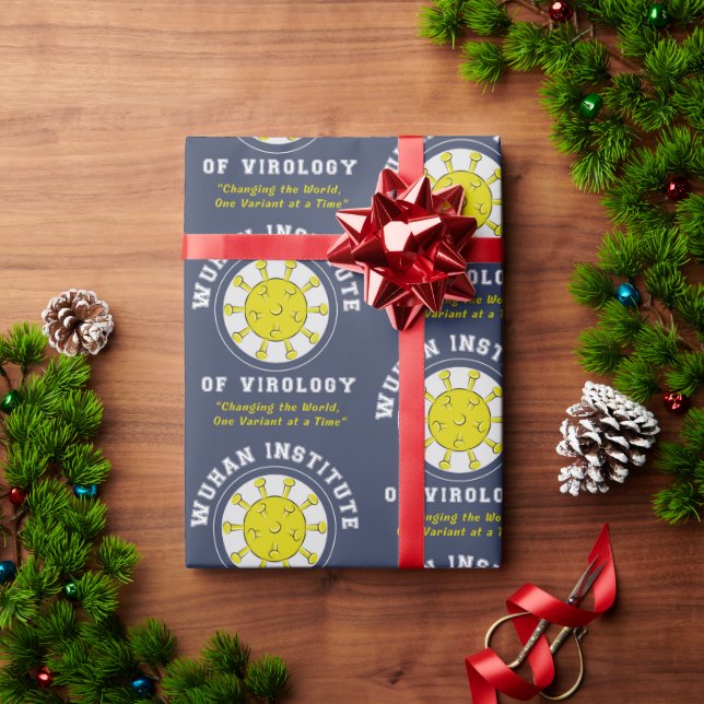 Wuhan Institute of Virology Funny Virus Presentpapper (Julgåva)