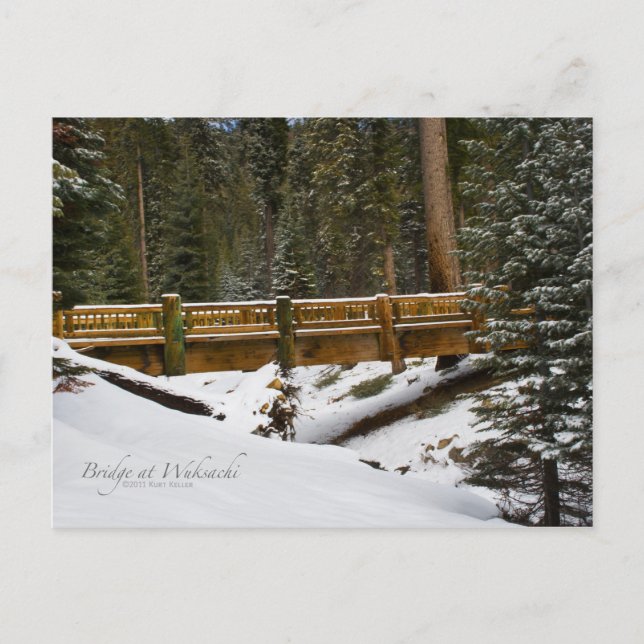 Wuksachi Bridge-vykort Vykort (Framsida)