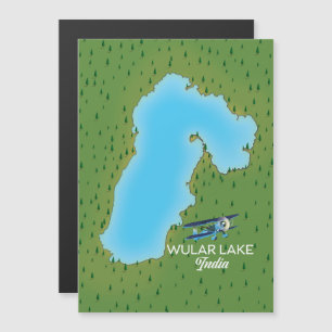 Wular Lake Indien karta
