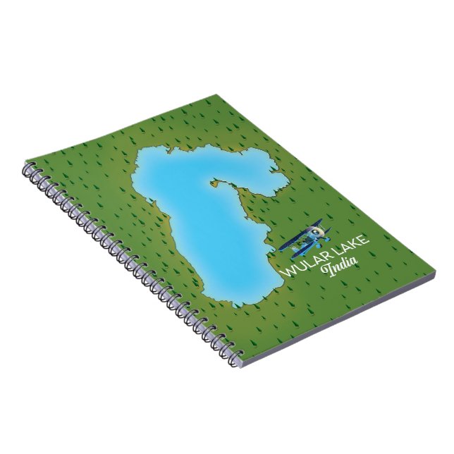 Wular Lake Indien karta Anteckningsbok (Högra Sidan)