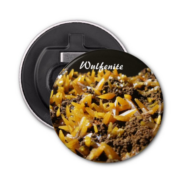 Wulfenit Mineral Photo Flasköppnare (Framsidan)
