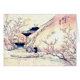 Wuling persikafruktträdgård 1830 hälsningskort