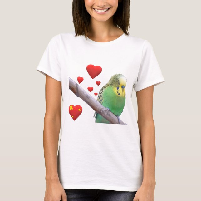 Wunderbares Wellensittich T Shirt (Framsida)