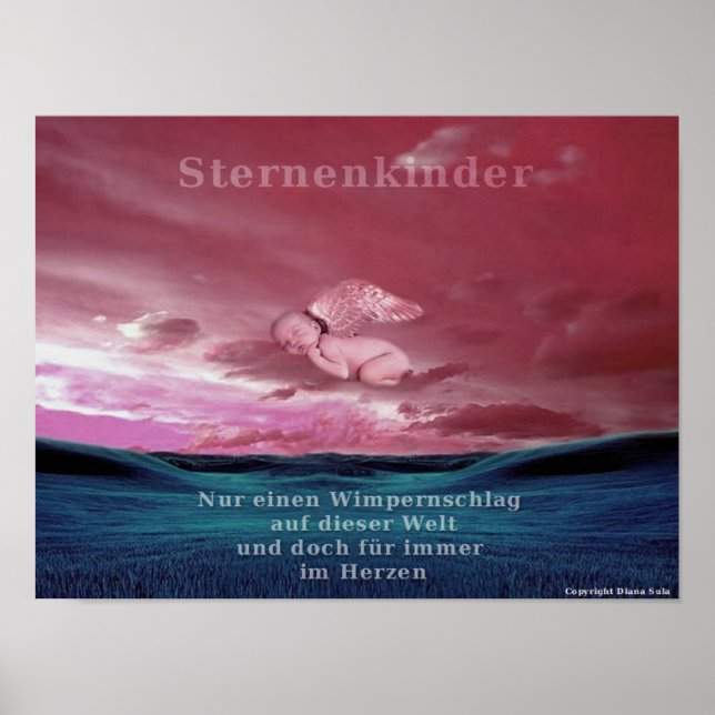 Wunderschönes Sternenkindposter Poster (Framsidan)