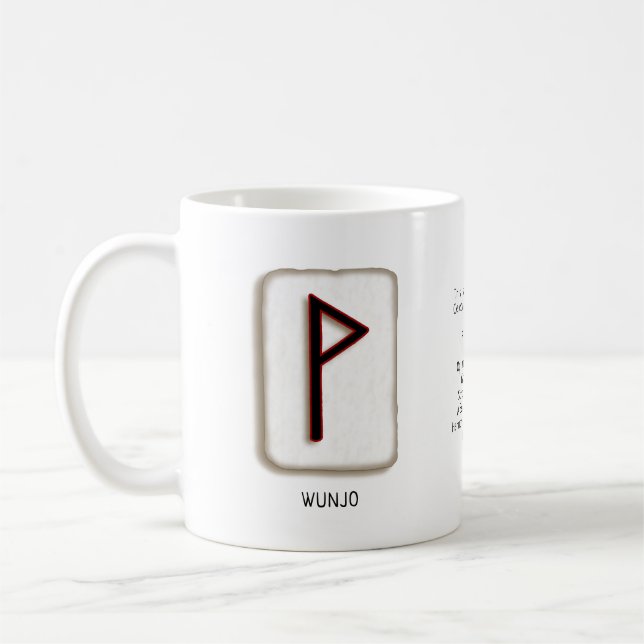 Wunjo RuneStone Mugg (Vänster)