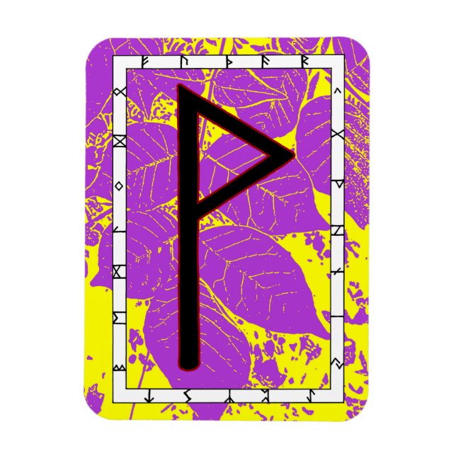 Wunjo Viking Rune Magnet - Joy! (Vertikal)