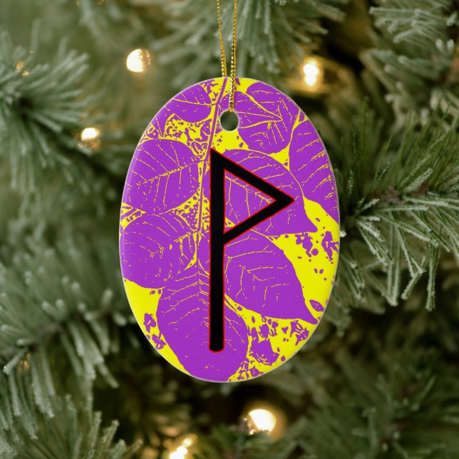 Wunjo Viking Rune Yule Ornament - Joy! (Träd)