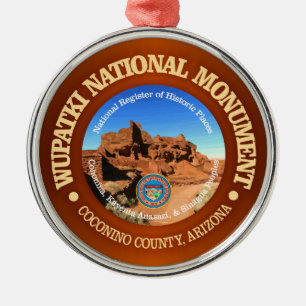 Wupatkis nationalmonument julgransprydnad metall