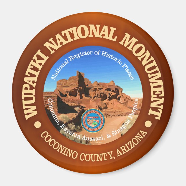 Wupatkis nationalmonument magnet (Framsidan)