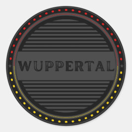 Wuppertal City Pride Emblem – German Identity Runt Klistermärke