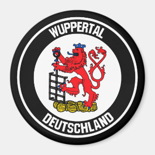 Wuppertal runda Emblem Magnet