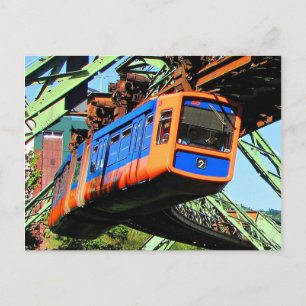 Wuppertal Schwebebahn i Elberfeld Vykort
