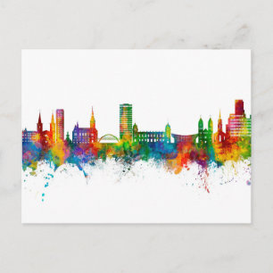 Wuppertal Tyskland Skyline Vykort