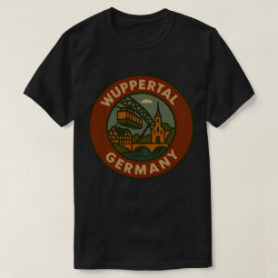 Wuppertal Tyskland Stad Konst T Shirt