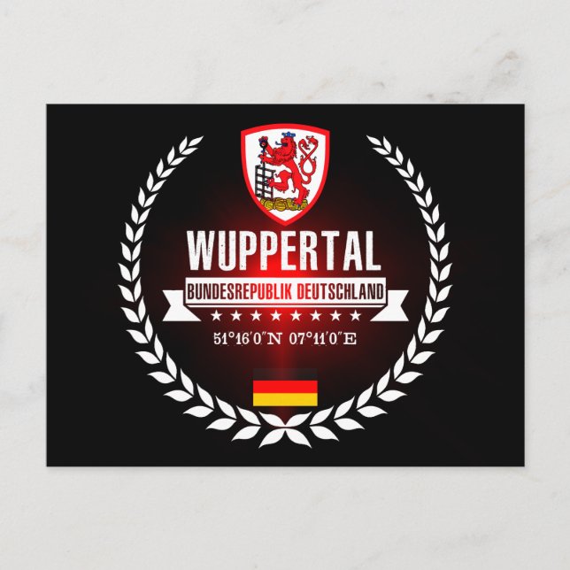 Wuppertal Vykort (Framsida)