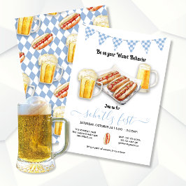 Wurst Behavior Oktoberfest Party Inbjudningar