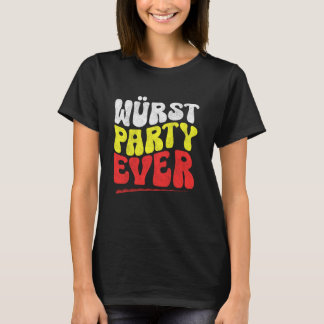 Wurst Party Alltid funny Oktoberfest korv T Shirt
