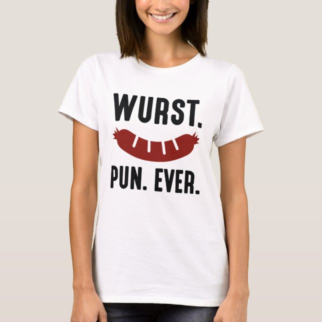 Wurst Pun nånsin T Shirt (Framsida)
