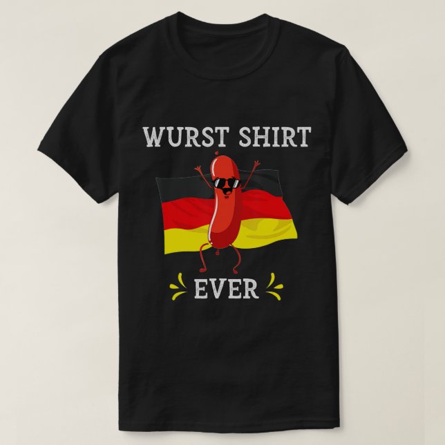 Wurst Shirt Aldriny Oktoberfest German Sause T Shirt (Design framsida)