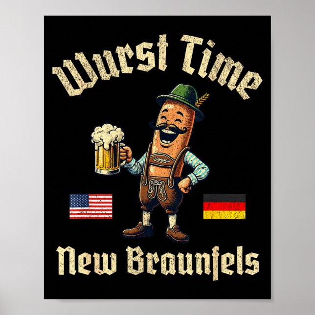 Wurst Time Wurst Fest German Beer Festival New Bra Poster (Framsidan)