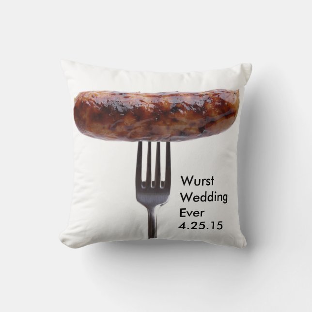 Wurstbröllop kudder kudde (Framsida)