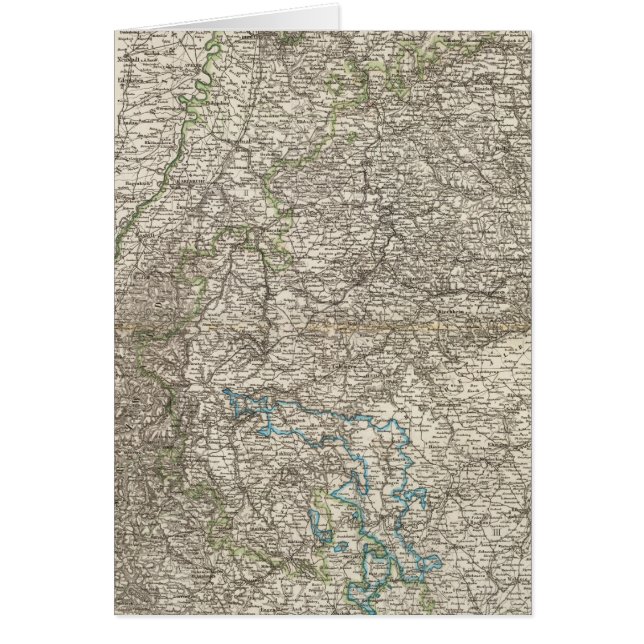 Wurtemberg, Baden Hälsningskort (Framsidan)