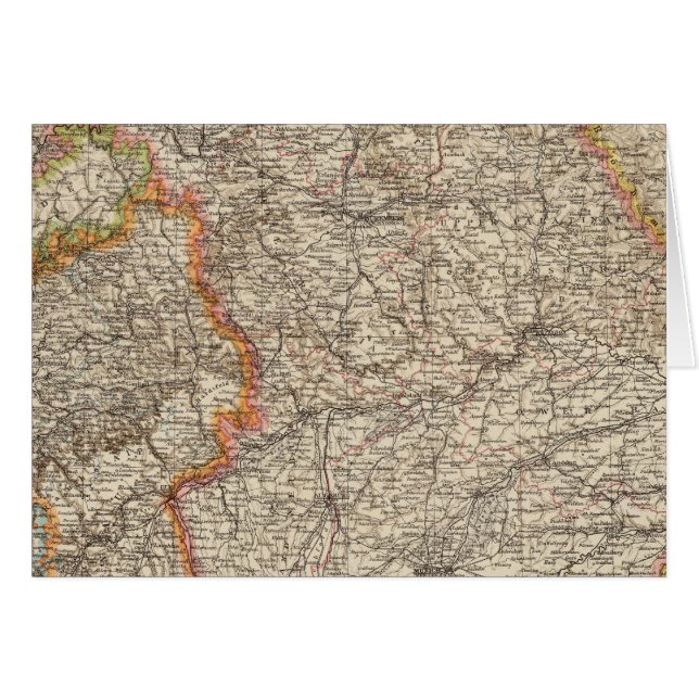 Wurtemberg, Bayern Hälsningskort (Framsidan Horizontal)