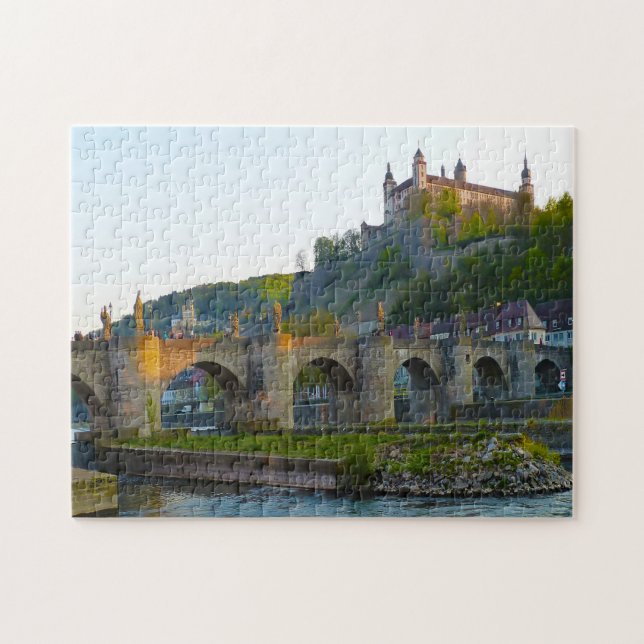Würzburg Bayern Tyskland. Pussel (Horisontell)