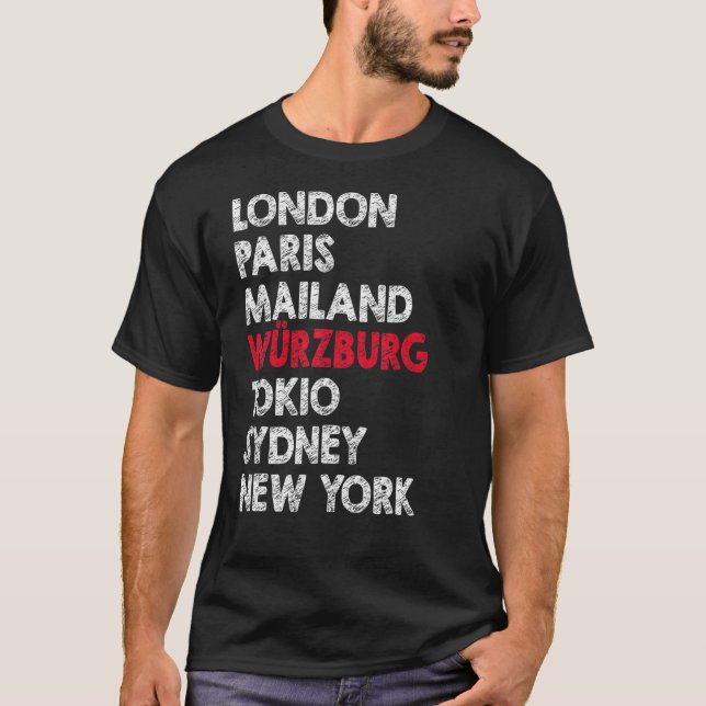 Würzburg Metropolis Residence Home Proud Idea T Shirt (Framsida)