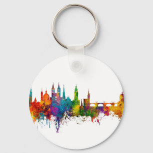Würzburg Tyskland Skyline Nyckelring