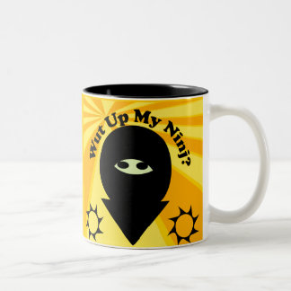 Wut upp min Ninj? Två-Tonad Mugg
