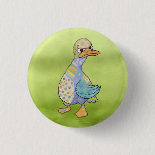 wütende Ente Button Knapp