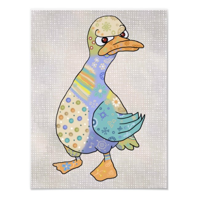 wütende Ente  Fototryck (Framsidan)