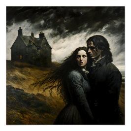 Wuthering Heights, Emily Bronte Gothic Literature Perfect Poster