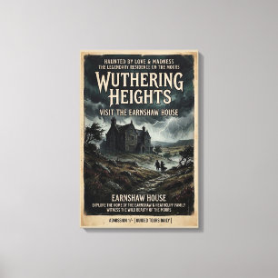 Wuthering Heights Gotisk Hedmark Vintage Resa Canvastryck