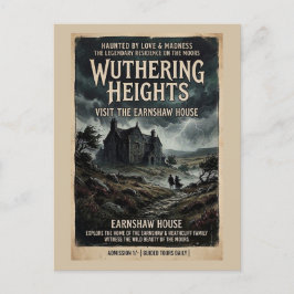 Wuthering Heights Gotisk Hedmark Vintage Resa Vykort