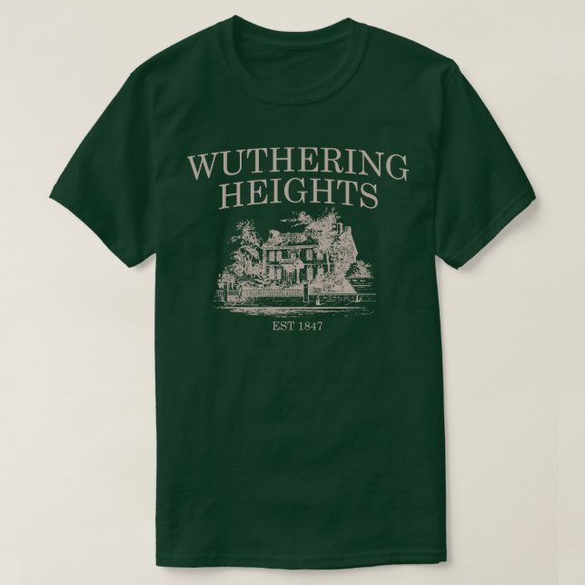 Wuthering Heights Heathcliff bokish Bronte syster T Shirt (Design framsida)