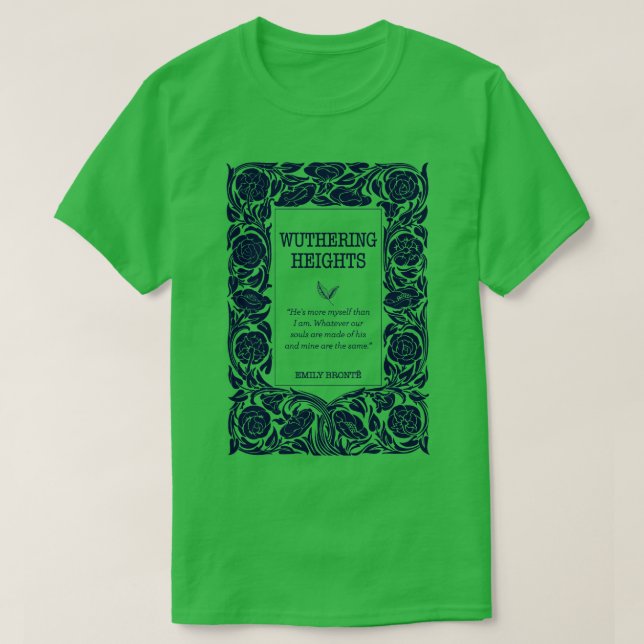 Wuthering Heights Heathcliff bokish Bronte syster T Shirt (Design framsida)