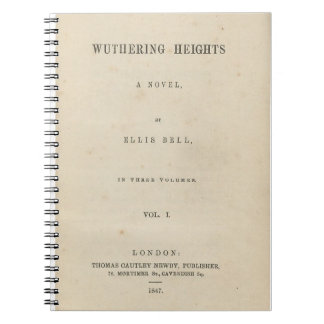 Wuthering Heights originalbokomslag 1847 Anteckningsbok