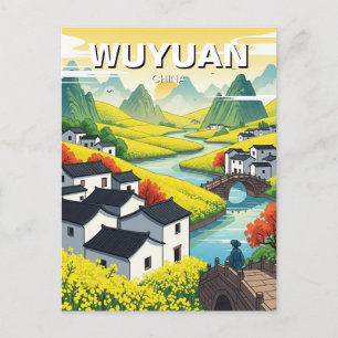 Wuyuan Jiangxi china Travel Vykort