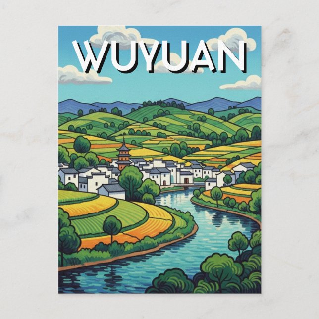 Wuyuan Kina vykort (Framsida)