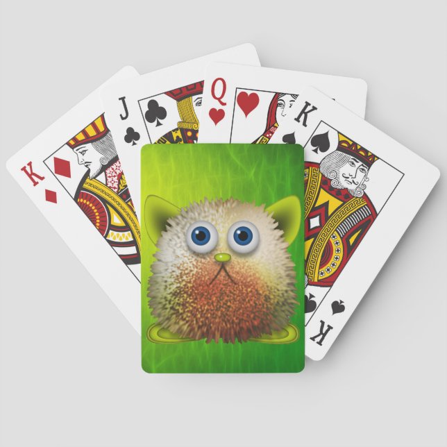 Wuzzy Butt Funny Children's Spelar in Card Deck Casinokort (Baksidan)