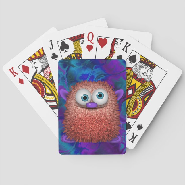 Wuzzy Butt Funny Children's Spelar in Card Deck Casinokort (Baksidan)