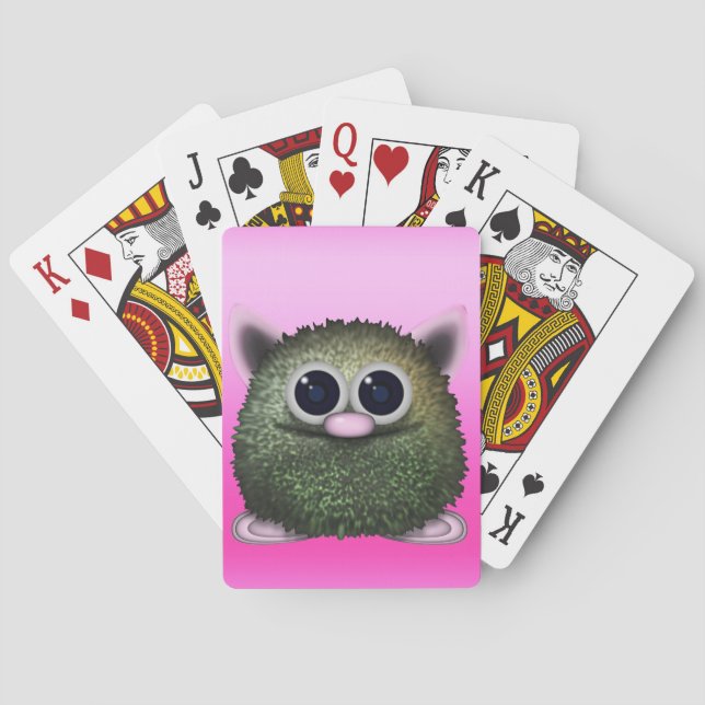 Wuzzy Butt Funny Children's Spelar in Card Deck Spelkort (Baksidan)