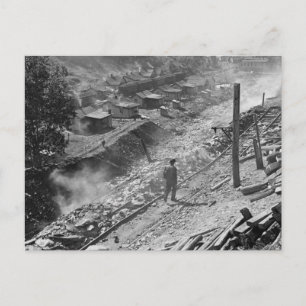 WV kolgruvstad: 1935 Vykort