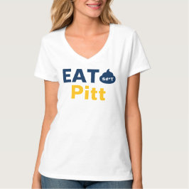 WV Kvinnors V-ringad Top Eat It Pitt T Shirt