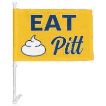 WVU Ät det PITT Bil Flagga