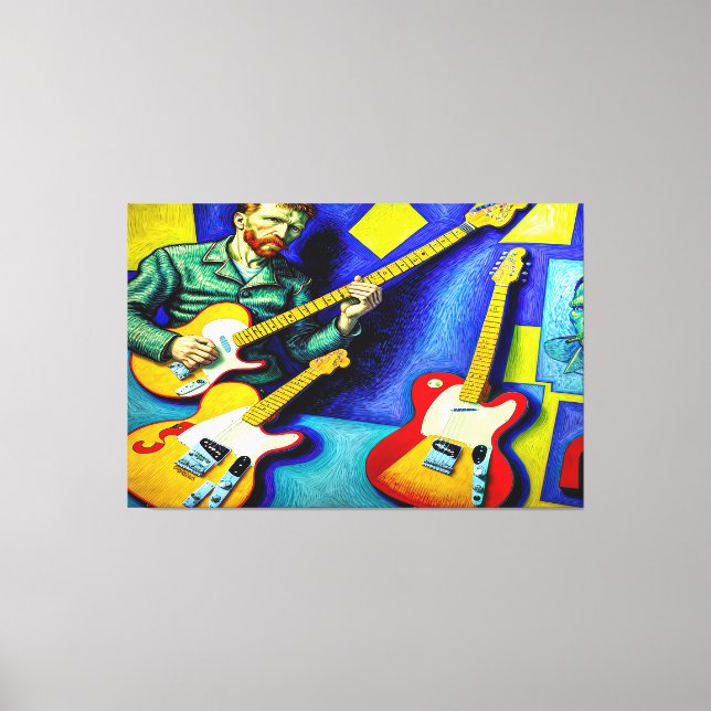 WVVG, Abstrakt Van Gogh Stil Art Canvastryck (Framsida)